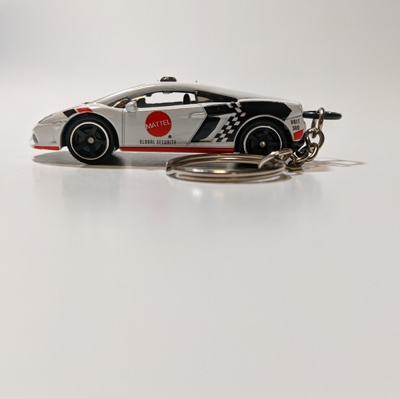 Lamborghini Gallardo Police Car Custom Keychain Hot Wheels - Picture 4 of 5